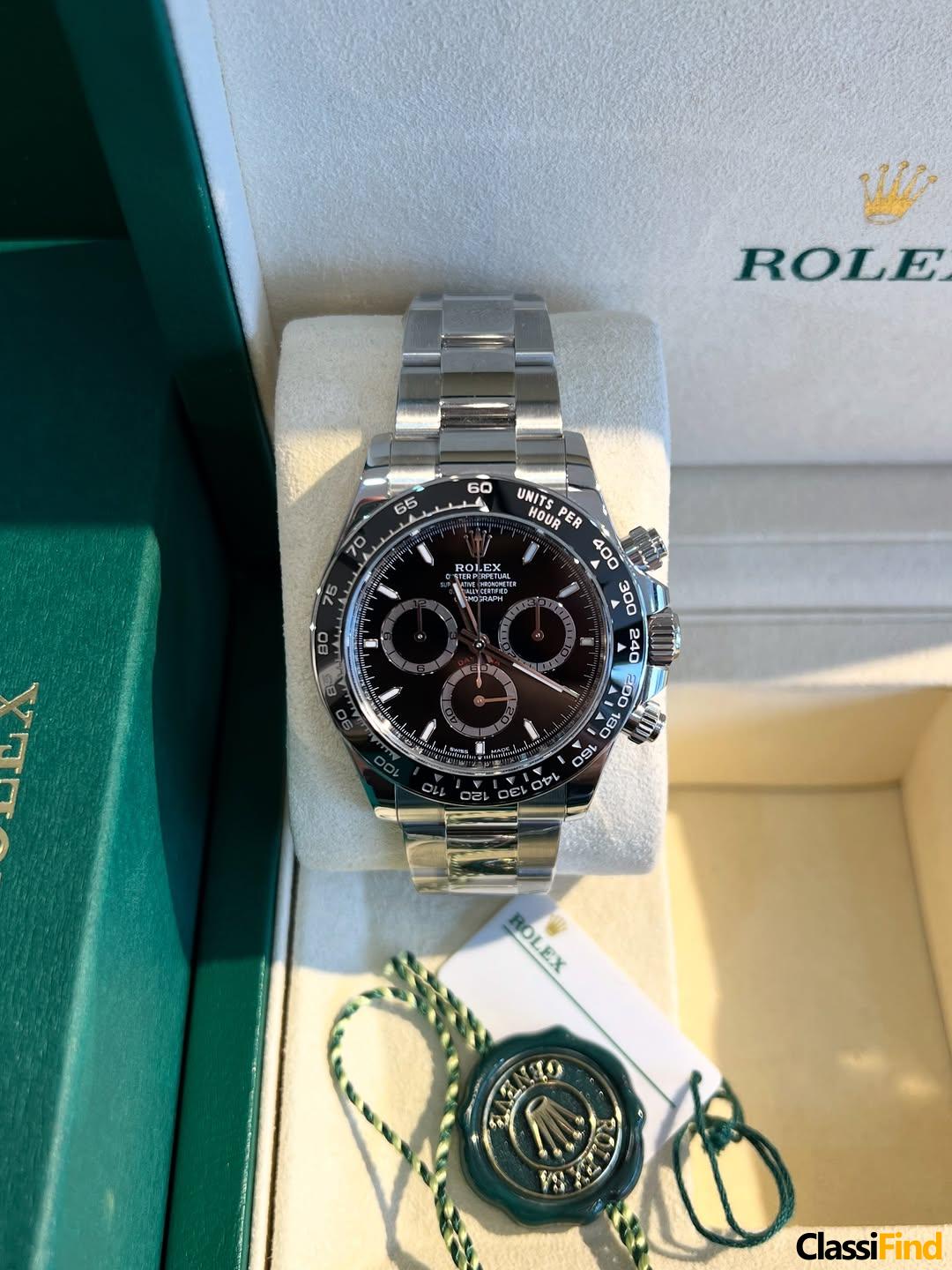 Daytona 40 mm Reference 126500LN Black dial