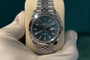 Datejust Mint Green Steel Reference 126300 Size 41 mm