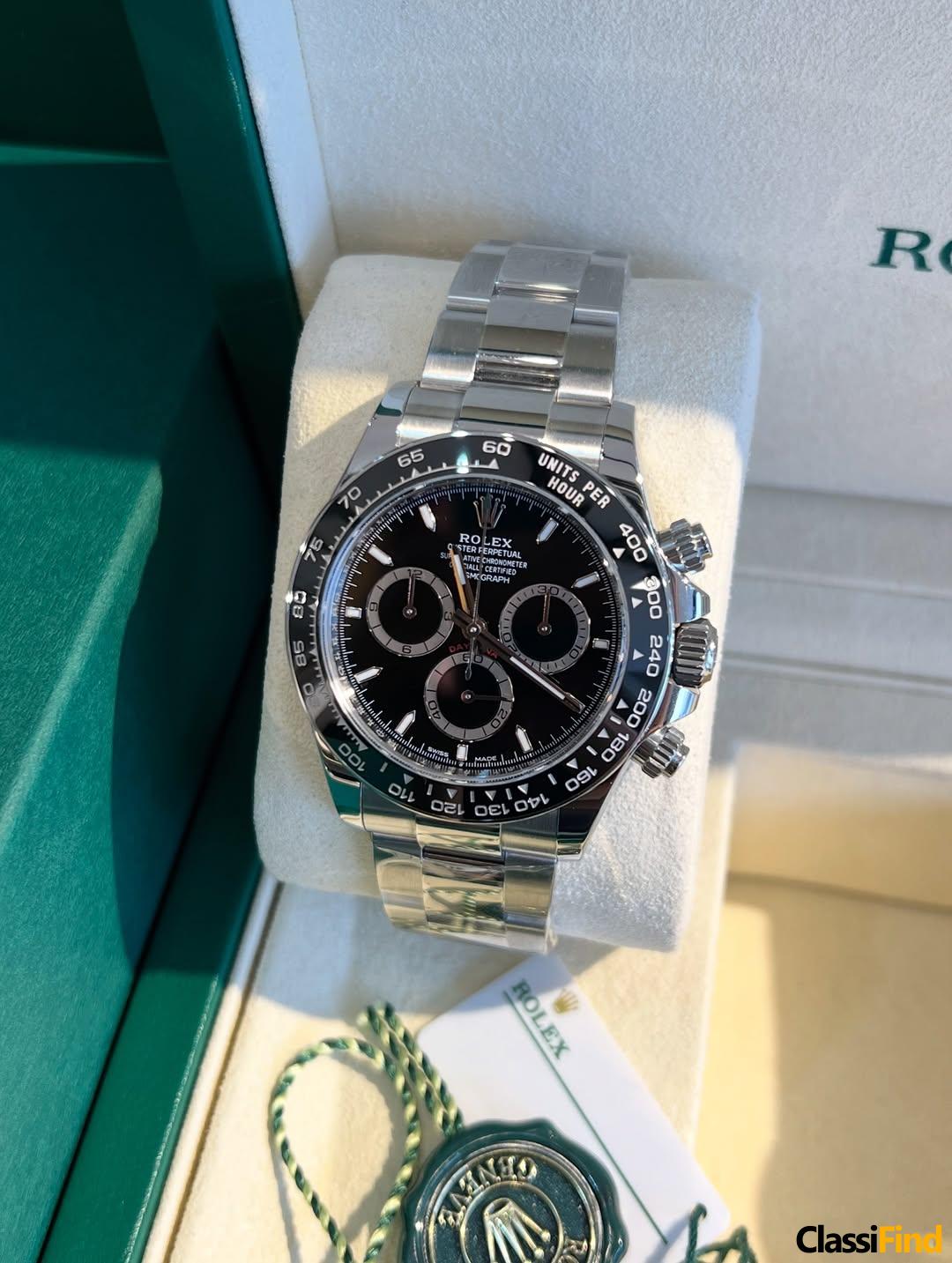 Daytona 40 mm Reference 126500LN Black dial