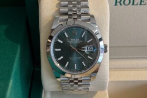 Datejust Mint Green Steel Reference 126300 Size 41 mm