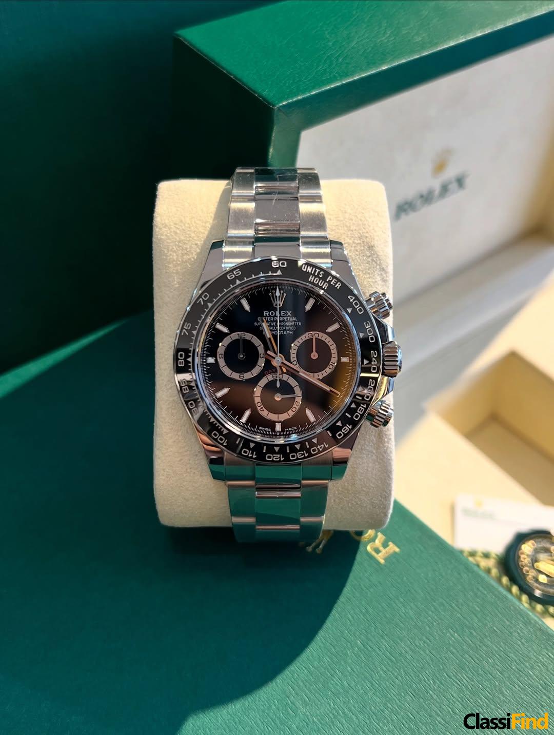 Daytona 40 mm Reference 126500LN Black dial