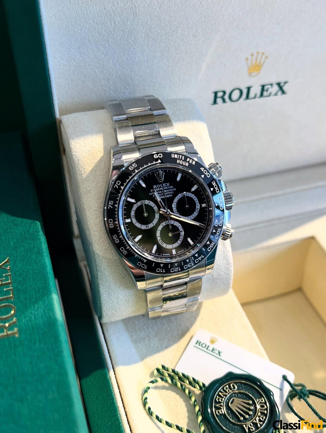 Daytona 40 mm Reference 126500LN Black dial