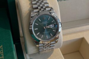 Datejust Mint Green Steel Reference 126300 Size 41 mm