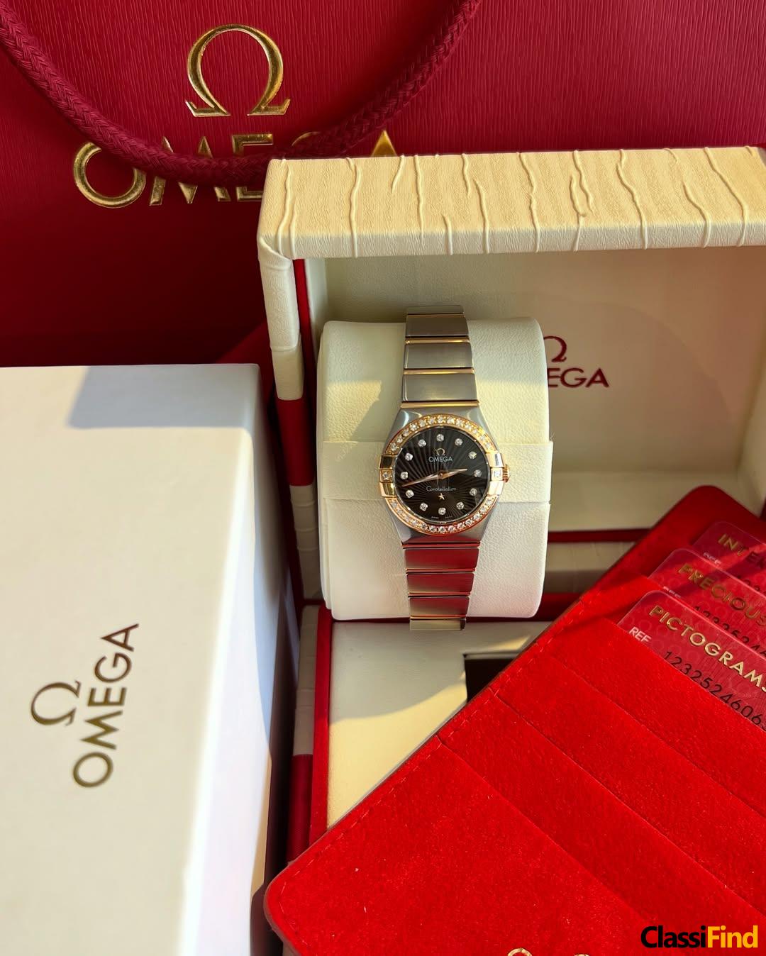 Omega Consolation Steel and gold 25mm