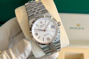 LAND-DWELLER Steel Fluted bezel 36 mm open back case