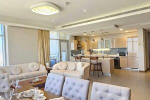 Experience refined living in this newly renovated high-floor 2-bedroom apartment in the heart of Seef, just steps away from City Centre Bahrain