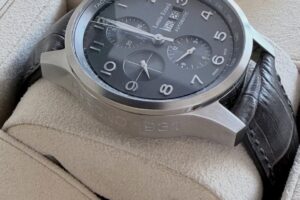 Louis Erarad 1931 Chrono Steel & Alligator Strap