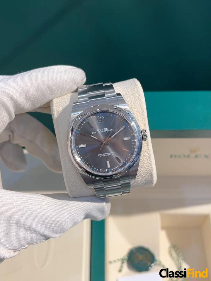Rolexx Oyster Grey Dial 39mm