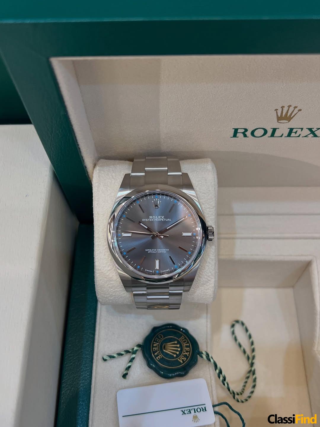 Rolexx Oyster Grey Dial 39mm