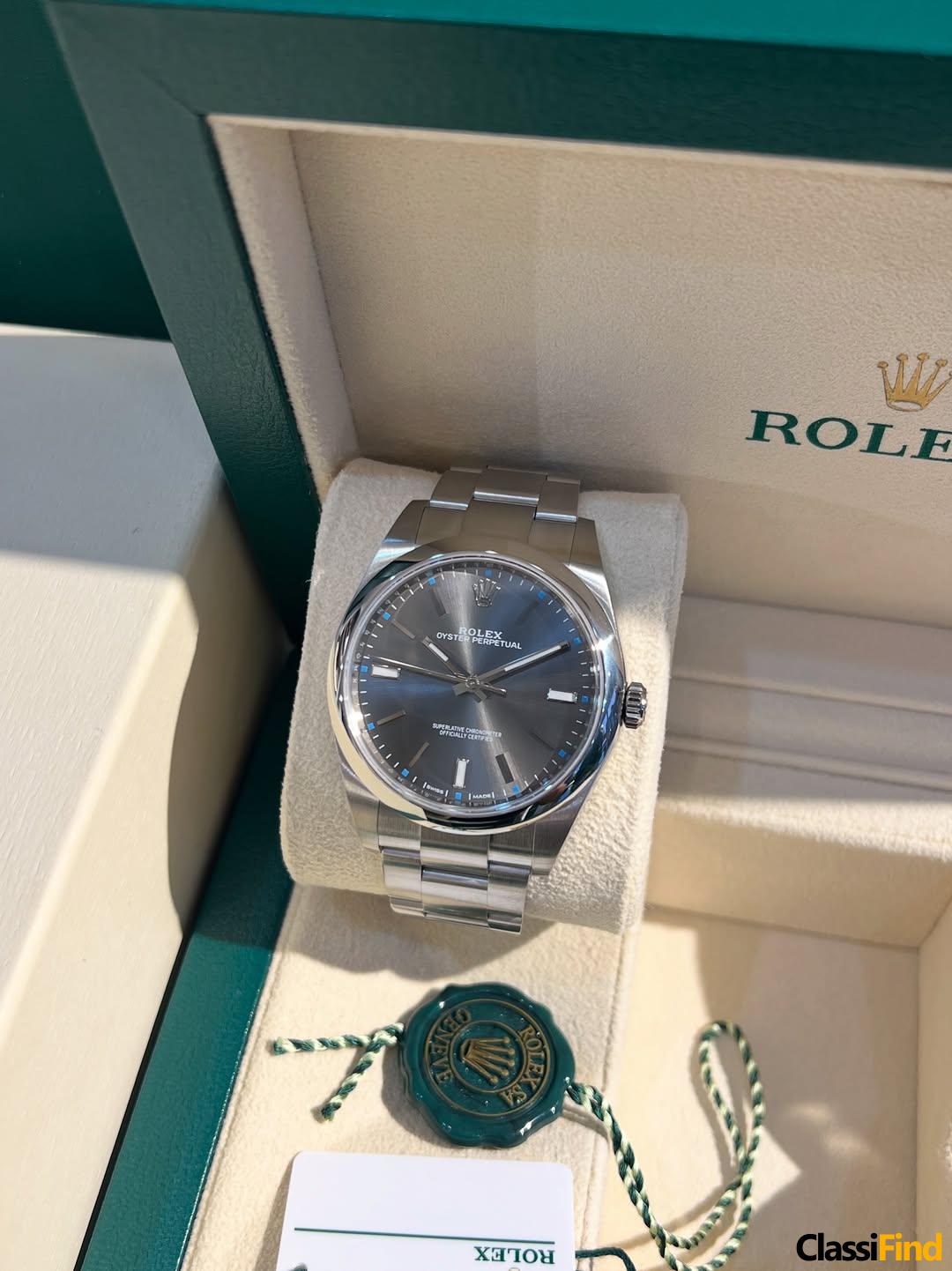 Rolexx Oyster Grey Dial 39mm