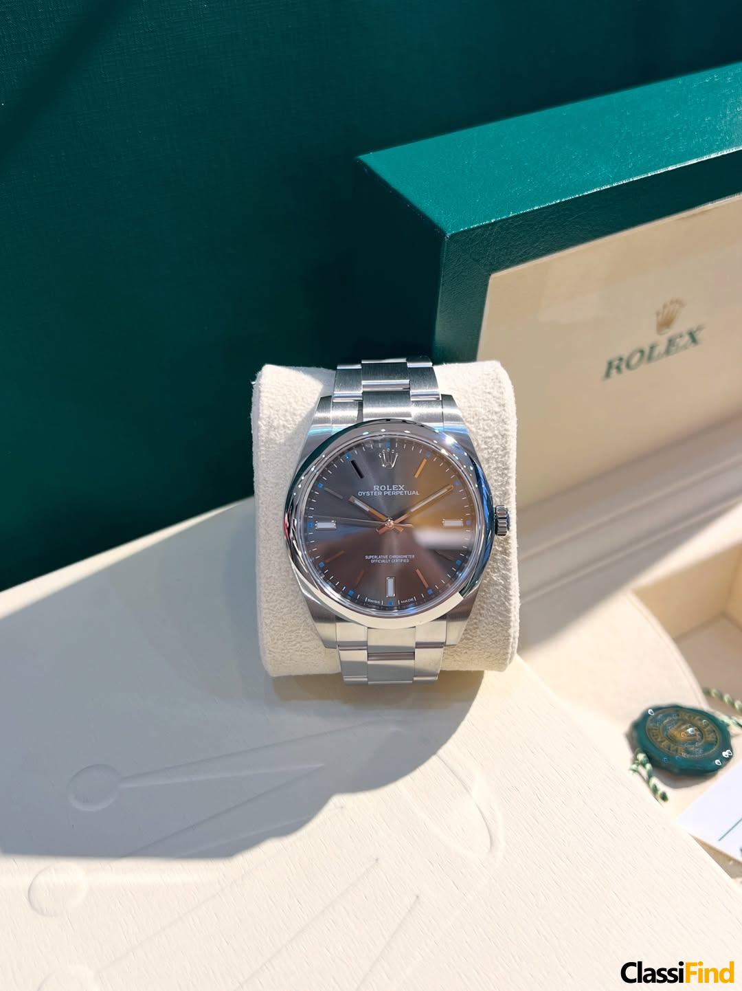 Rolexx Oyster Grey Dial 39mm
