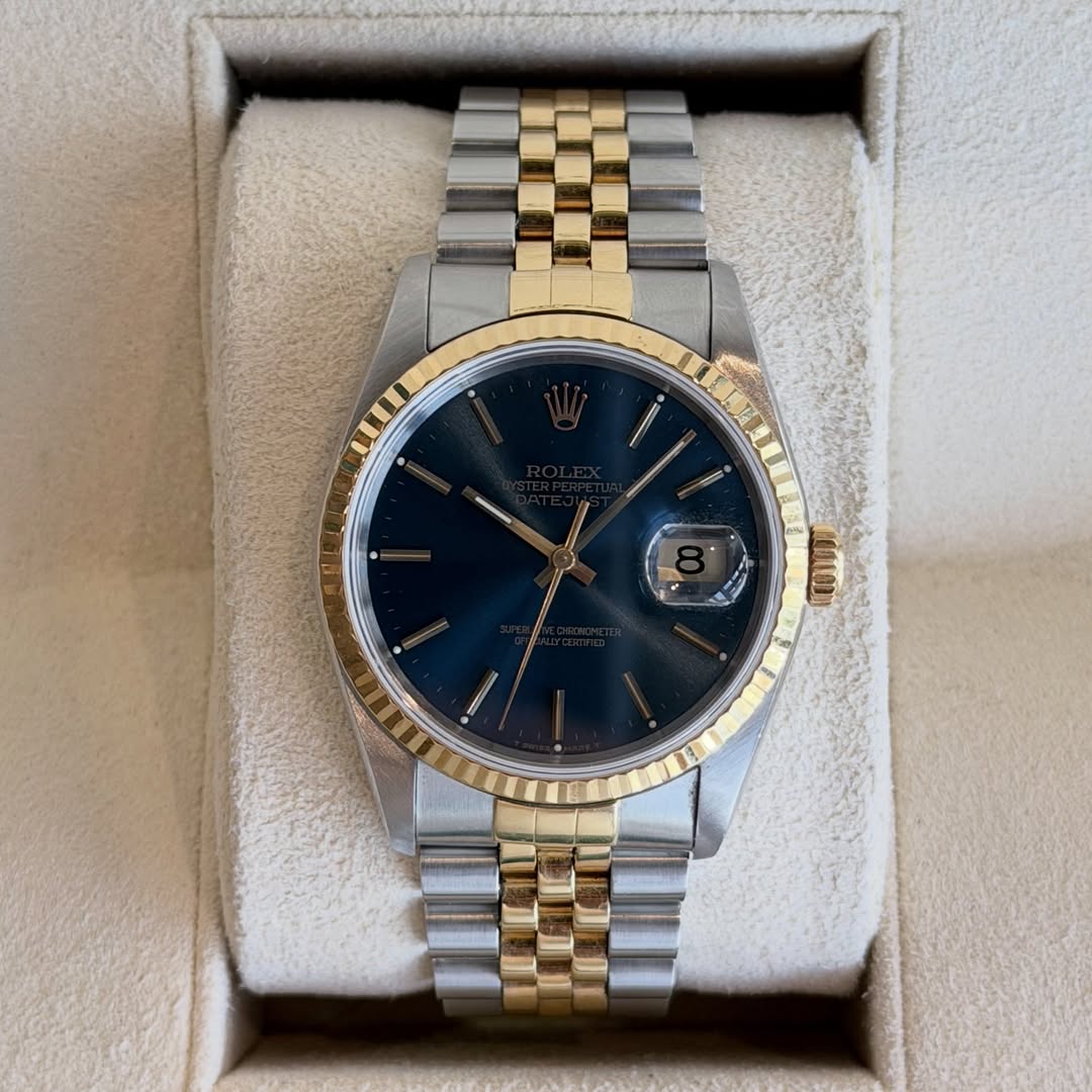 Vintage Datejust Steel & Yellow Gold Blue Dial