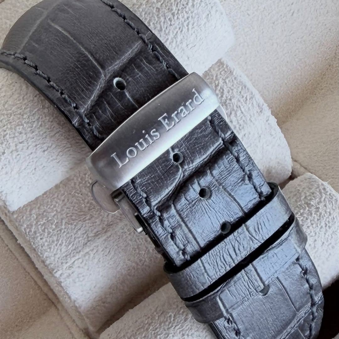 Louis Erarad 1931 Chrono Steel & Alligator Strap