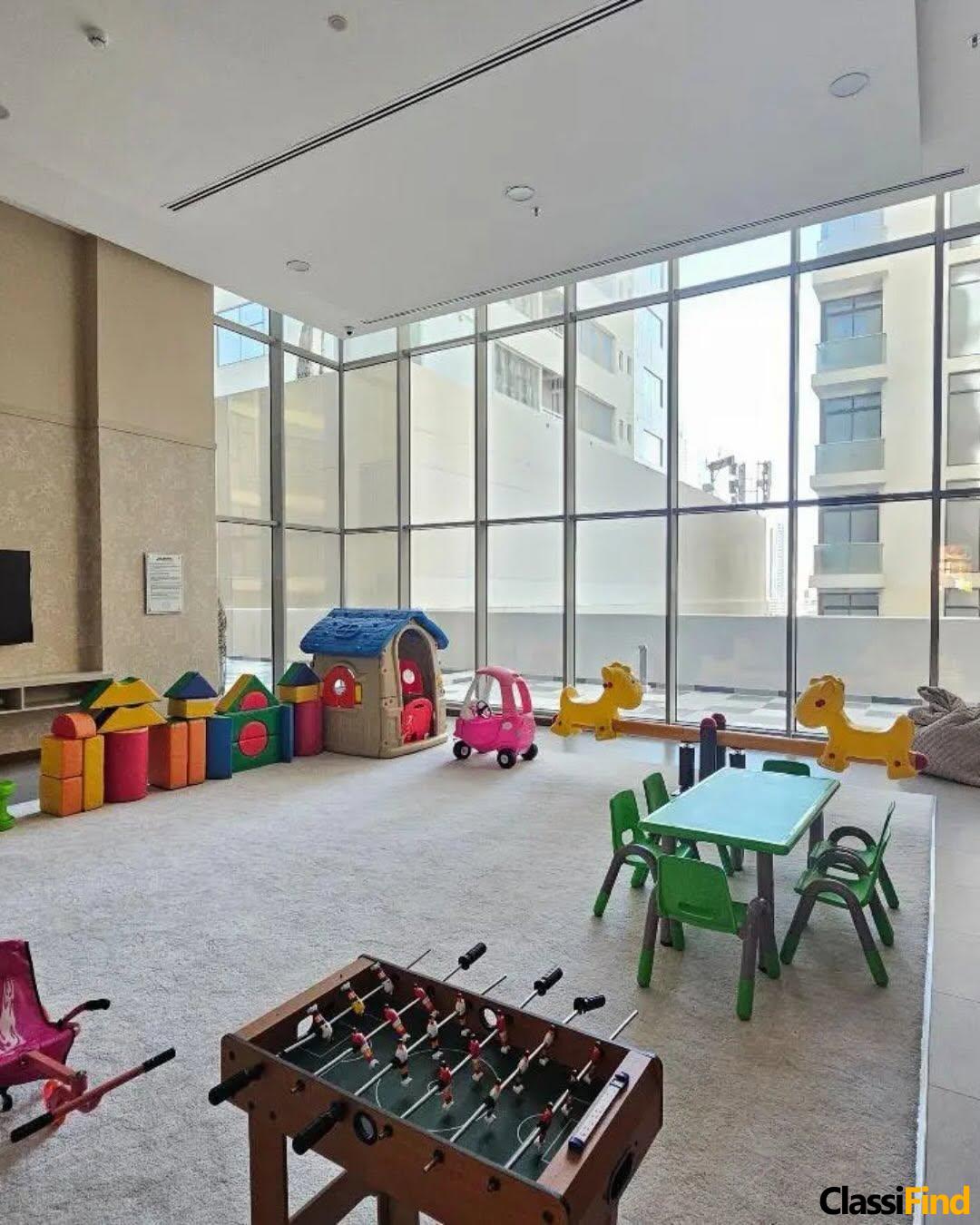 Experience refined living in this newly renovated high-floor 2-bedroom apartment in the heart of Seef, just steps away from City Centre Bahrain