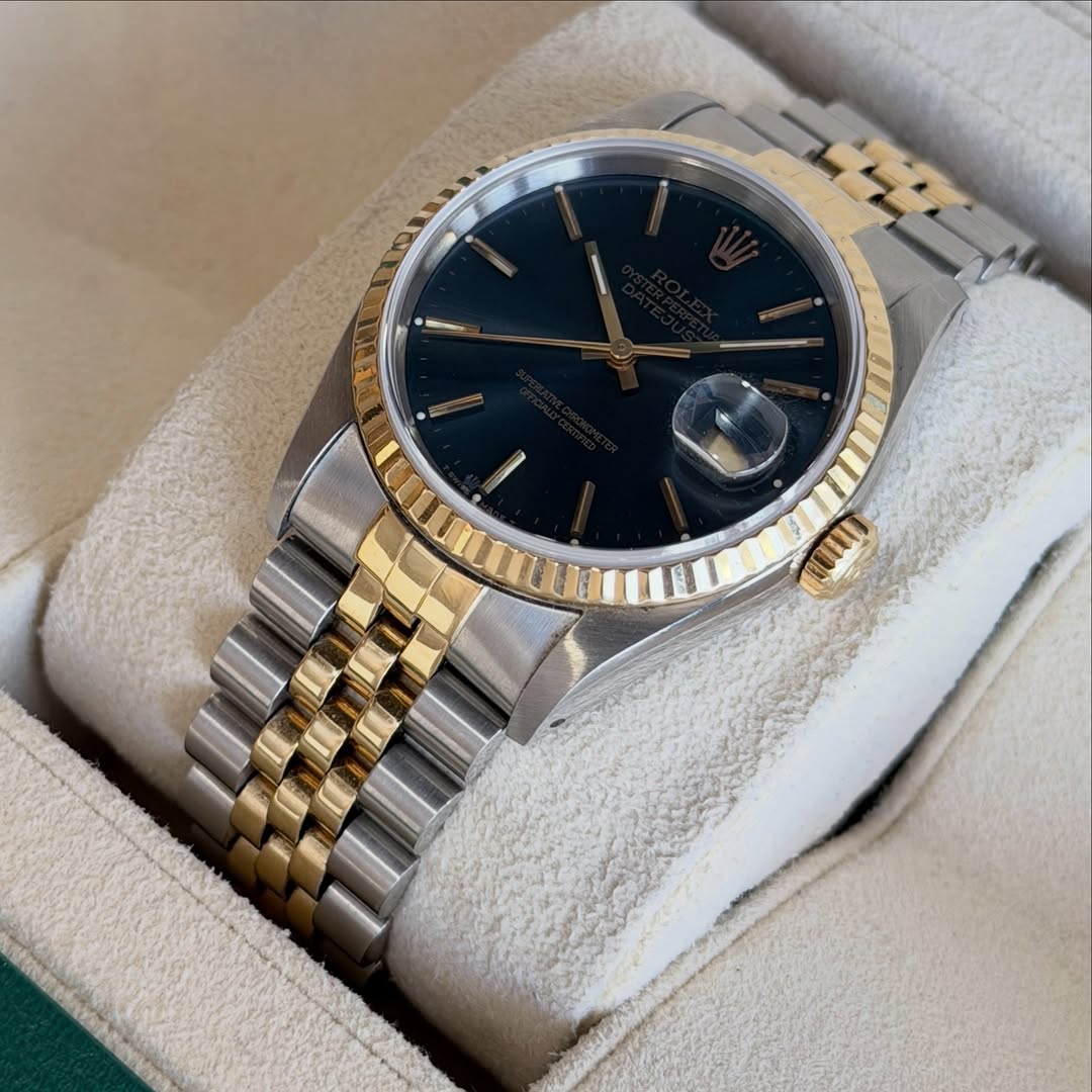 Vintage Datejust Steel & Yellow Gold Blue Dial