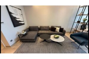 A luxurious, fully furnished studio apartment with a sea view
