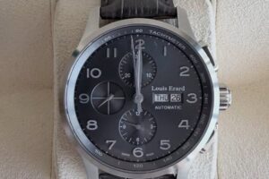 Louis Erarad 1931 Chrono Steel & Alligator Strap