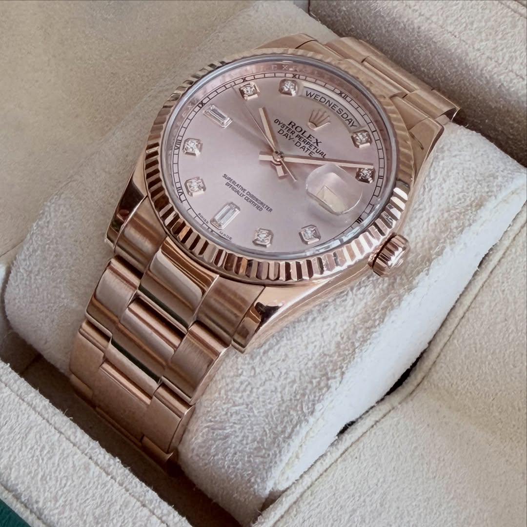 Day Date Rose diamond gold