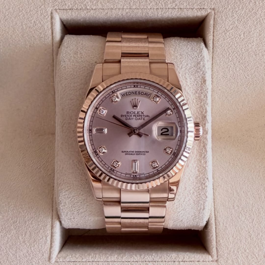 Day Date Rose diamond gold