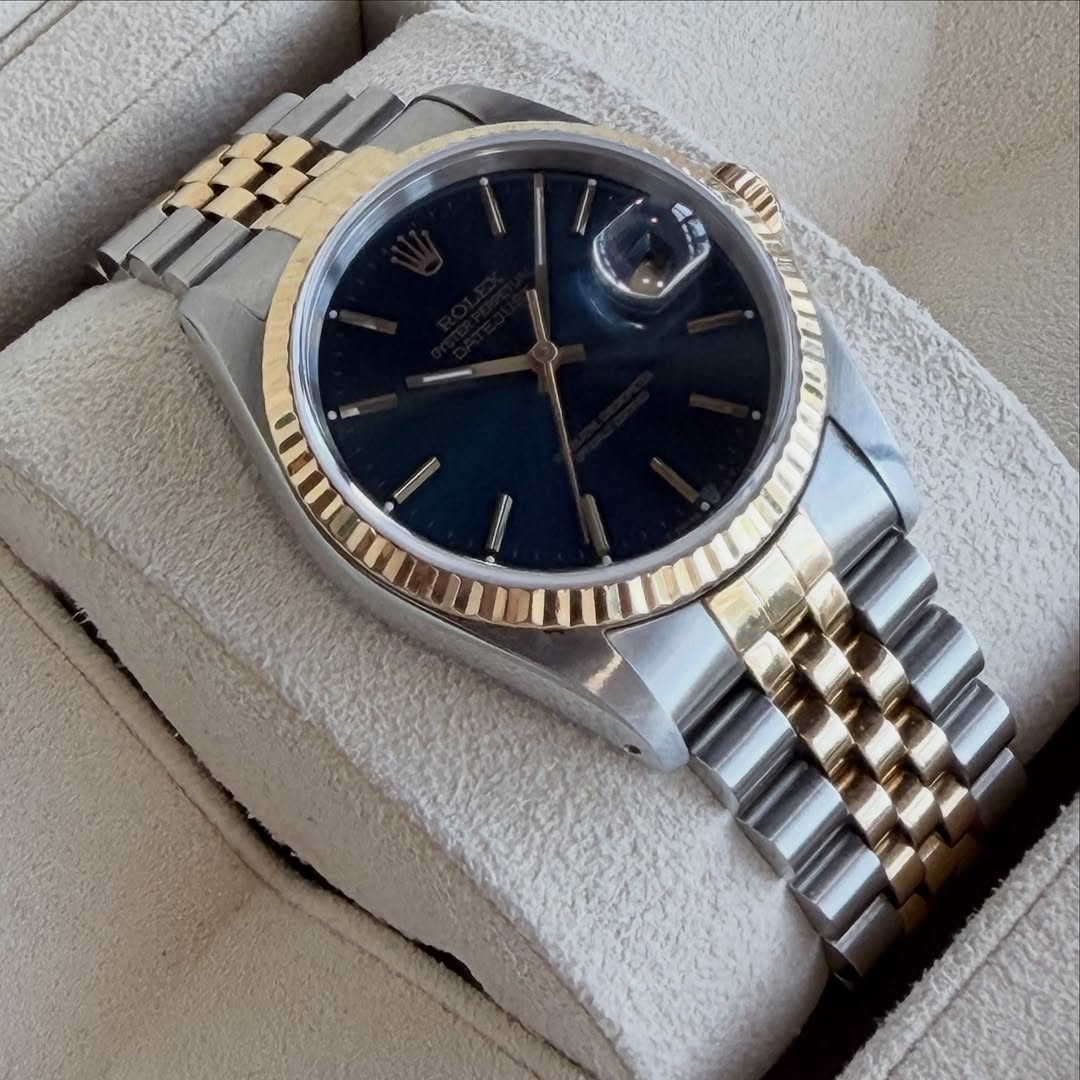 Vintage Datejust Steel & Yellow Gold Blue Dial