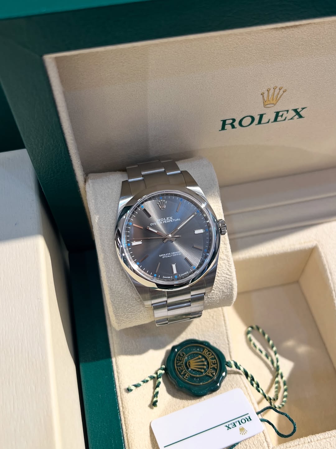 Rolexx Oyster Grey Dial 39mm