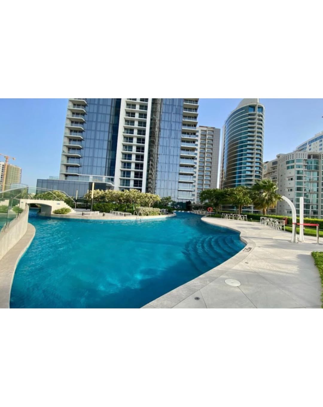A luxurious, fully furnished studio apartment with a sea view
