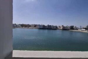 For sale, new apartments in Al-Hidd, with very high-end finishing, very beautiful sea view