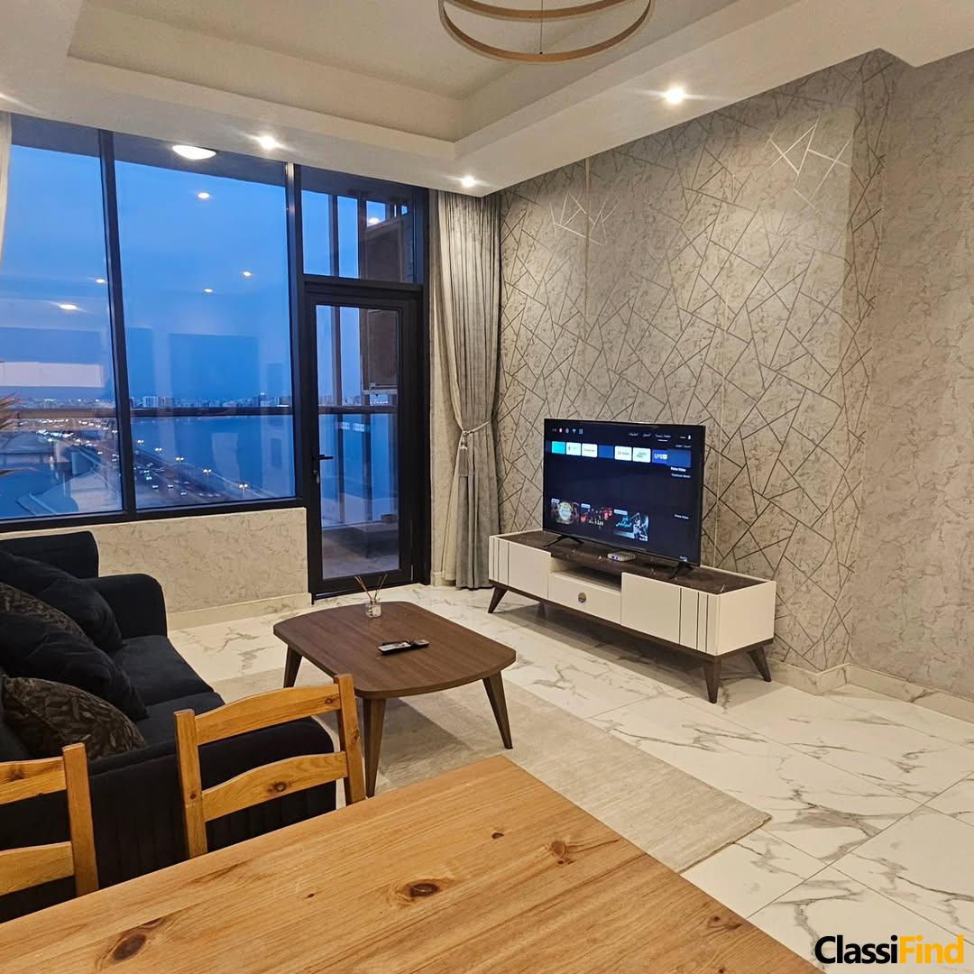 Sea view apartment for rent in a newly built tower (Al Kadi Tower)