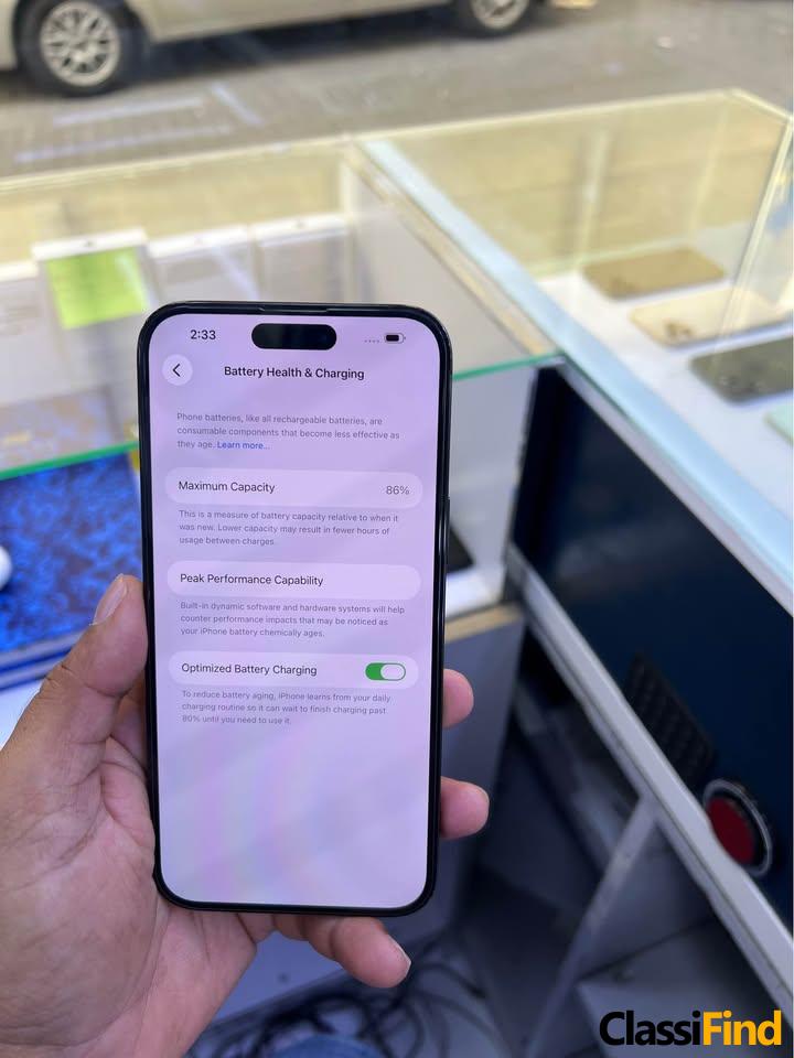 iPhone 14 Pro Max 256gb battery health 86 for sale