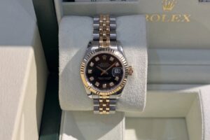 Datejust Two tone ✨ Reference 179173 Diamond black dial Size 26 mm