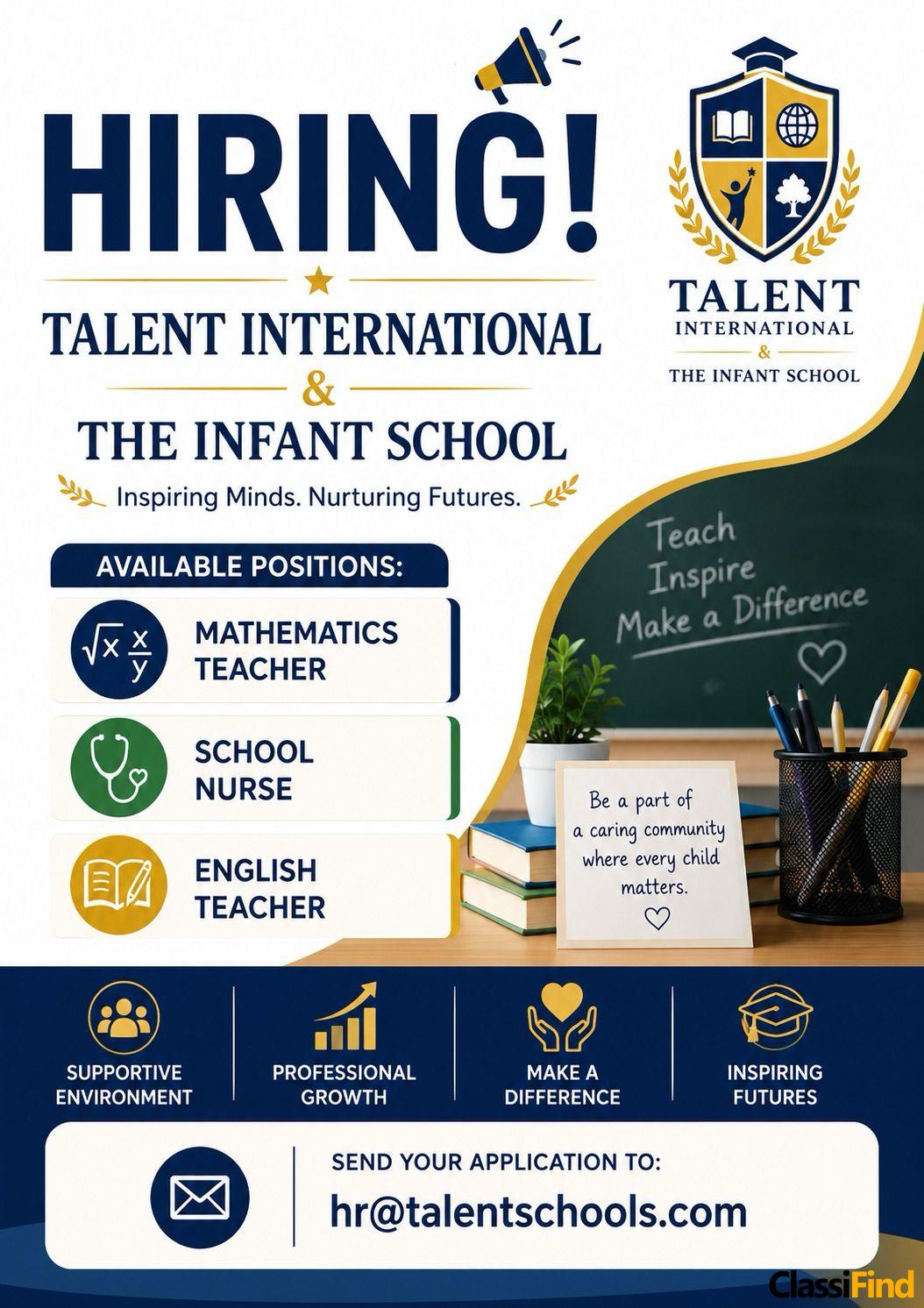 HIRING! TALENT INTERNATIONAL