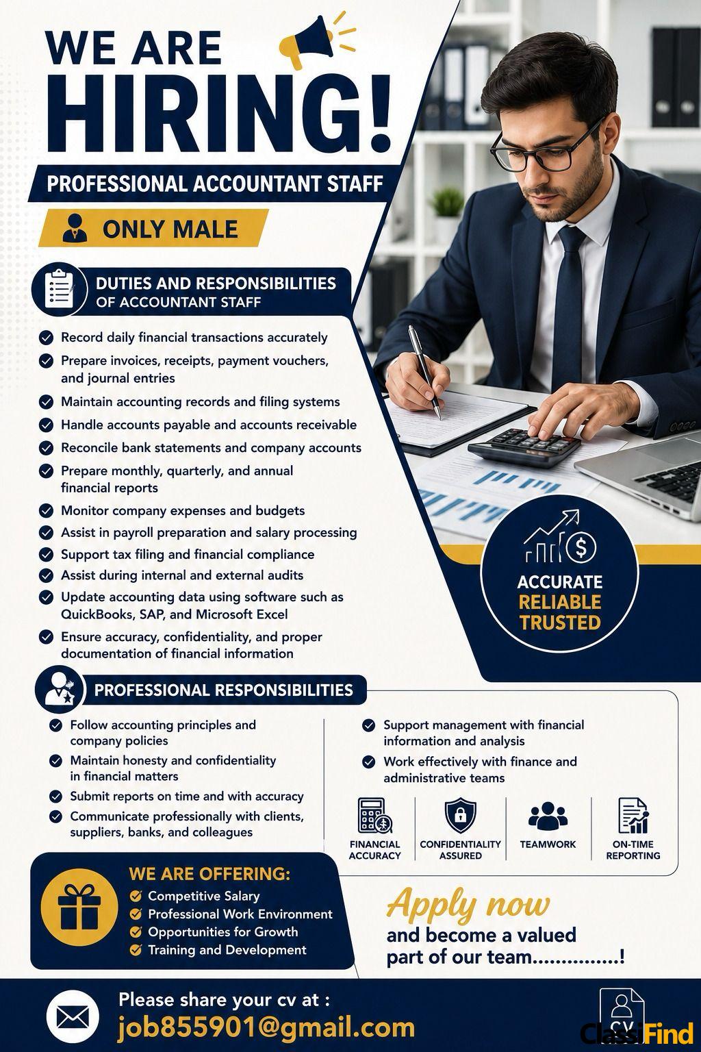 WE ARE HIRING! PROFESSIONAL ACCOUNTANT STAFF