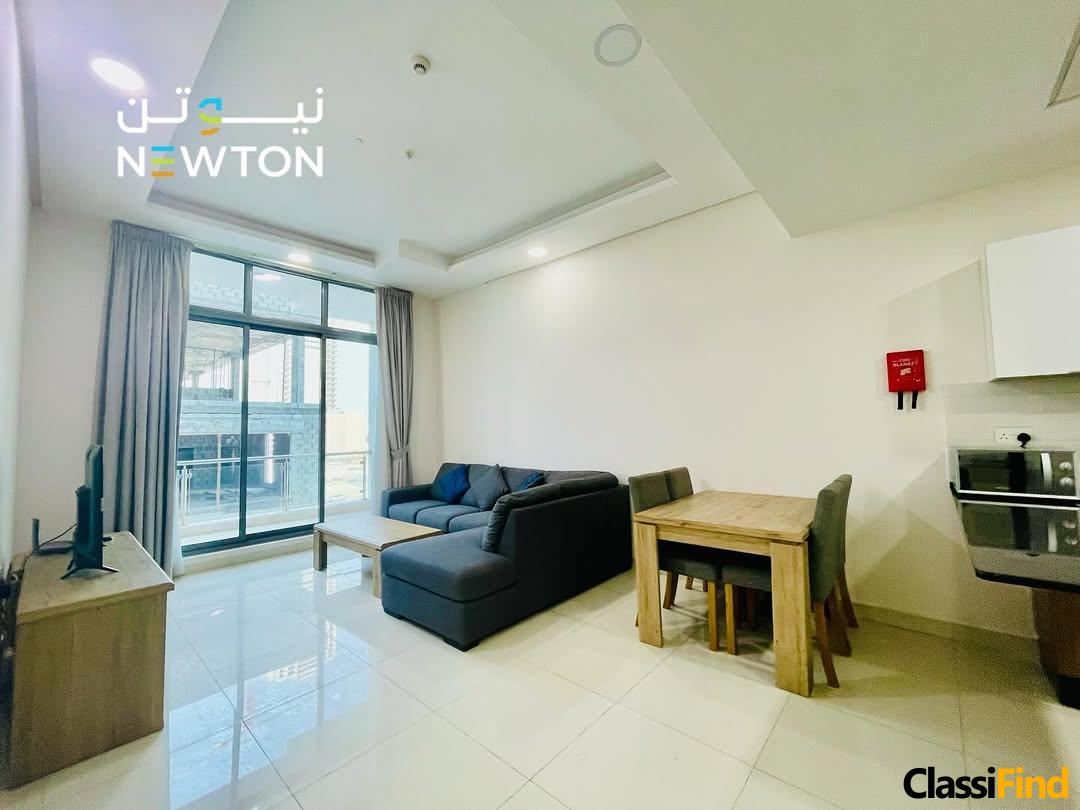 Fully furnished 1-bedroom apartment
