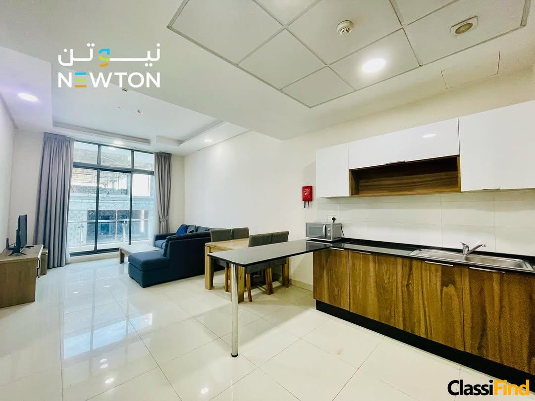 Fully furnished 1-bedroom apartment