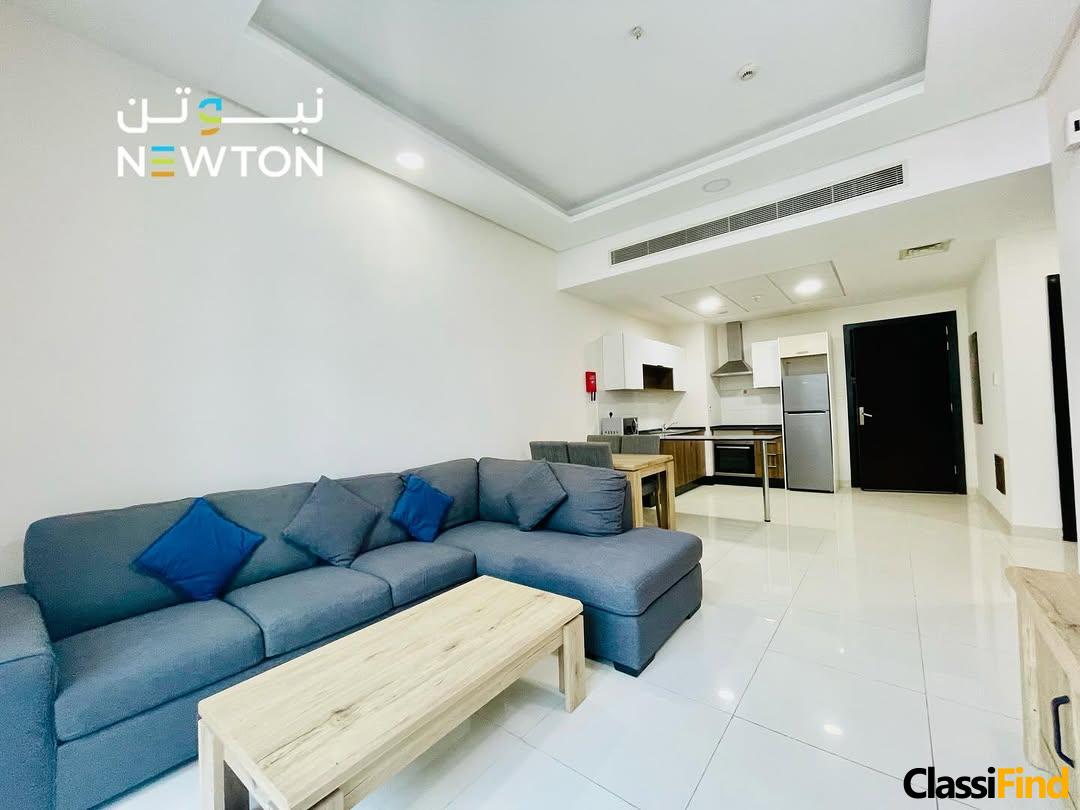 Fully furnished 1-bedroom apartment