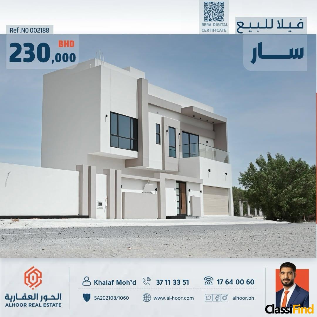 New villa for sale in Saar