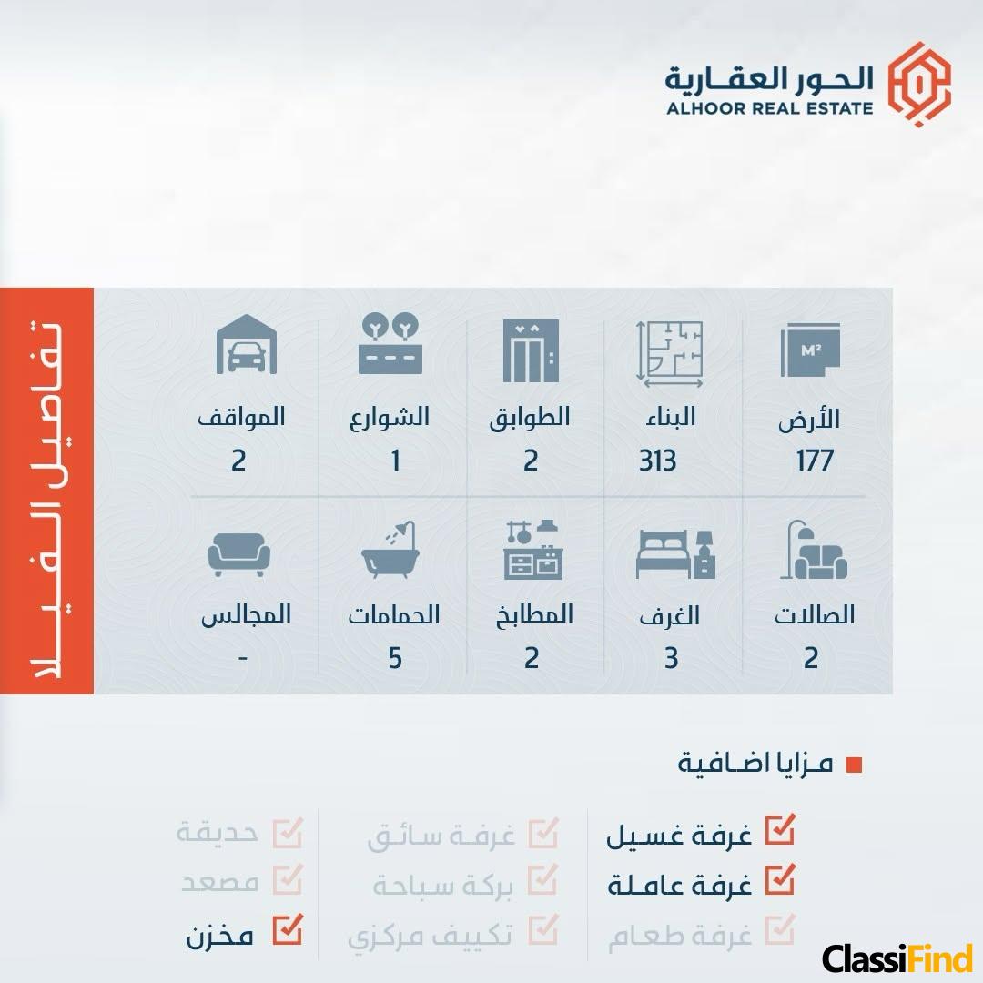 Villa for sale in Al-Malikiyah