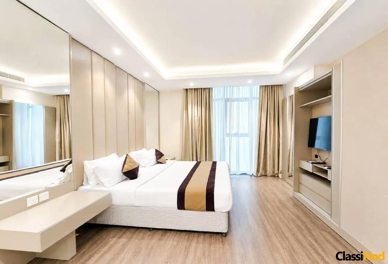 Luxury Studio Apartment for Rent: All-Inclusive, Prime Location Near Juffair Mall