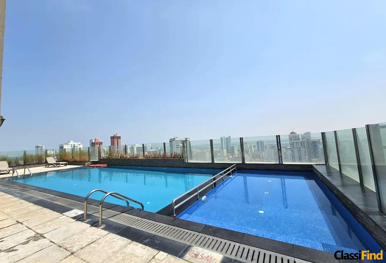 Luxury Studio Apartment for Rent: All-Inclusive, Prime Location Near Juffair Mall