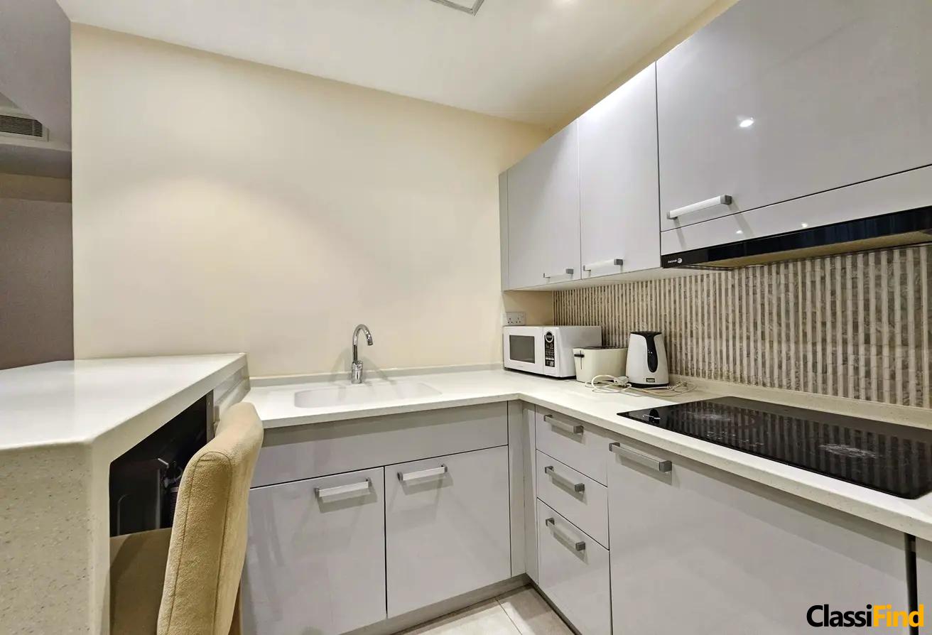 Luxury Studio Apartment for Rent: All-Inclusive, Prime Location Near Juffair Mall