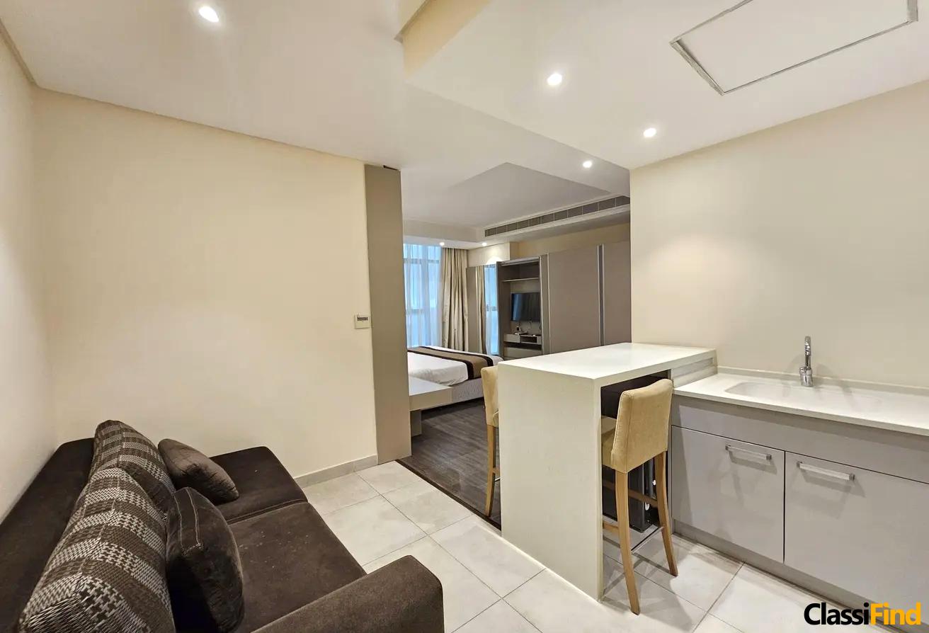 Luxury Studio Apartment for Rent: All-Inclusive, Prime Location Near Juffair Mall