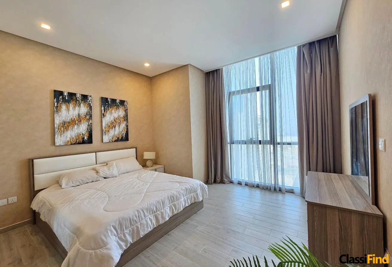 Luxury 2BR Apartment for Rent in Al Juffair | Sea View | All-Inclusive Amenities