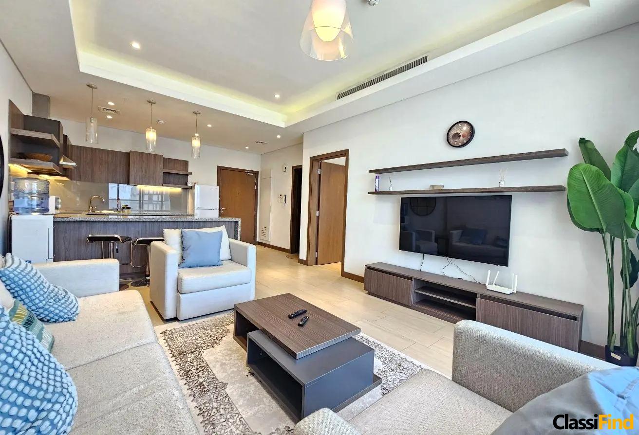 Modern 1BR Sea View Apartment for Rent in Seef – Hot Deal, Opposite City Centre