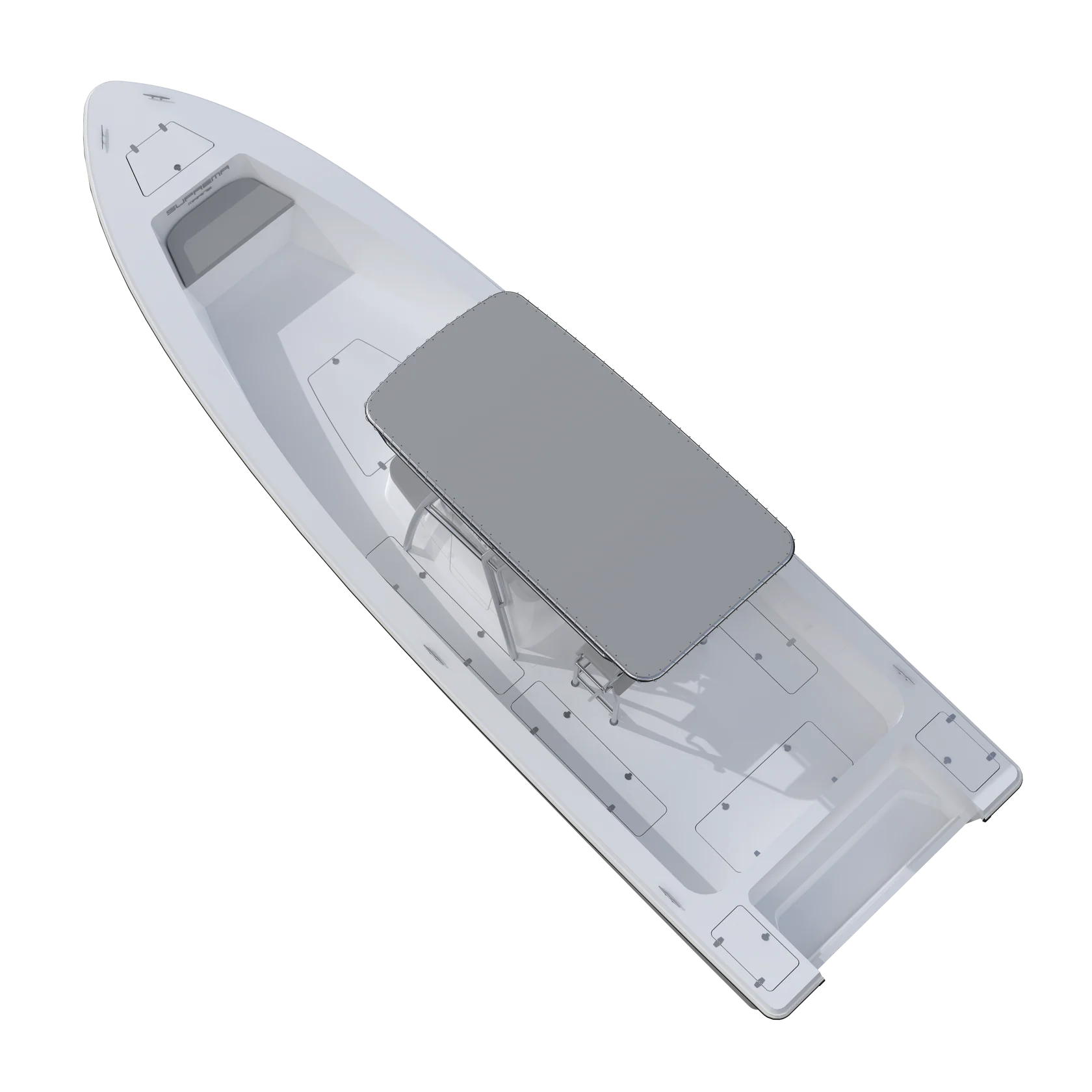 Suprema 27 Explorer – Open Deck – Stainless T-Top – Standard