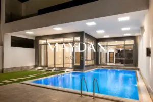 Luxurious 7-Bedroom Amwaj Villa with Private Pool and Stunning Sea Views
