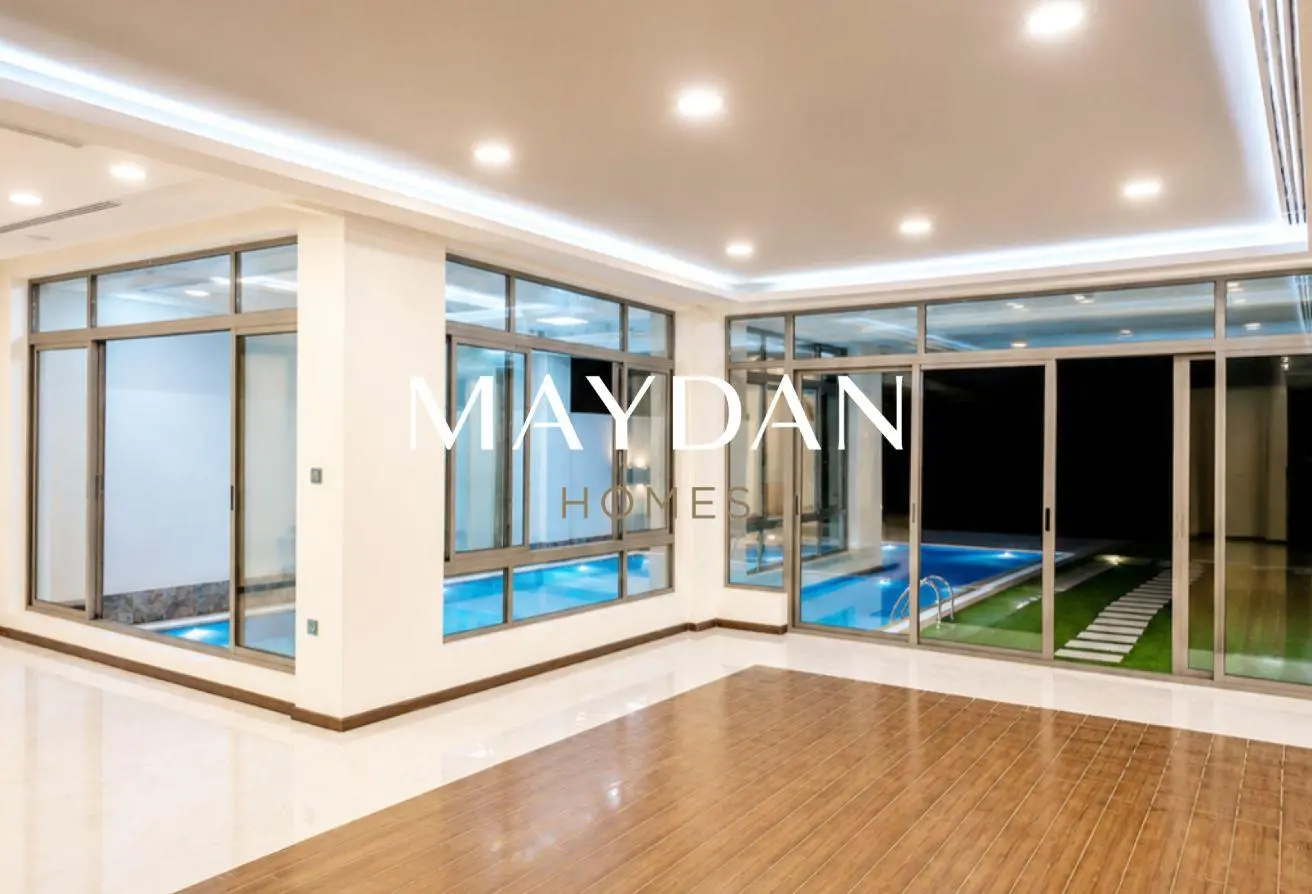 Luxurious 7-Bedroom Amwaj Villa with Private Pool and Stunning Sea Views