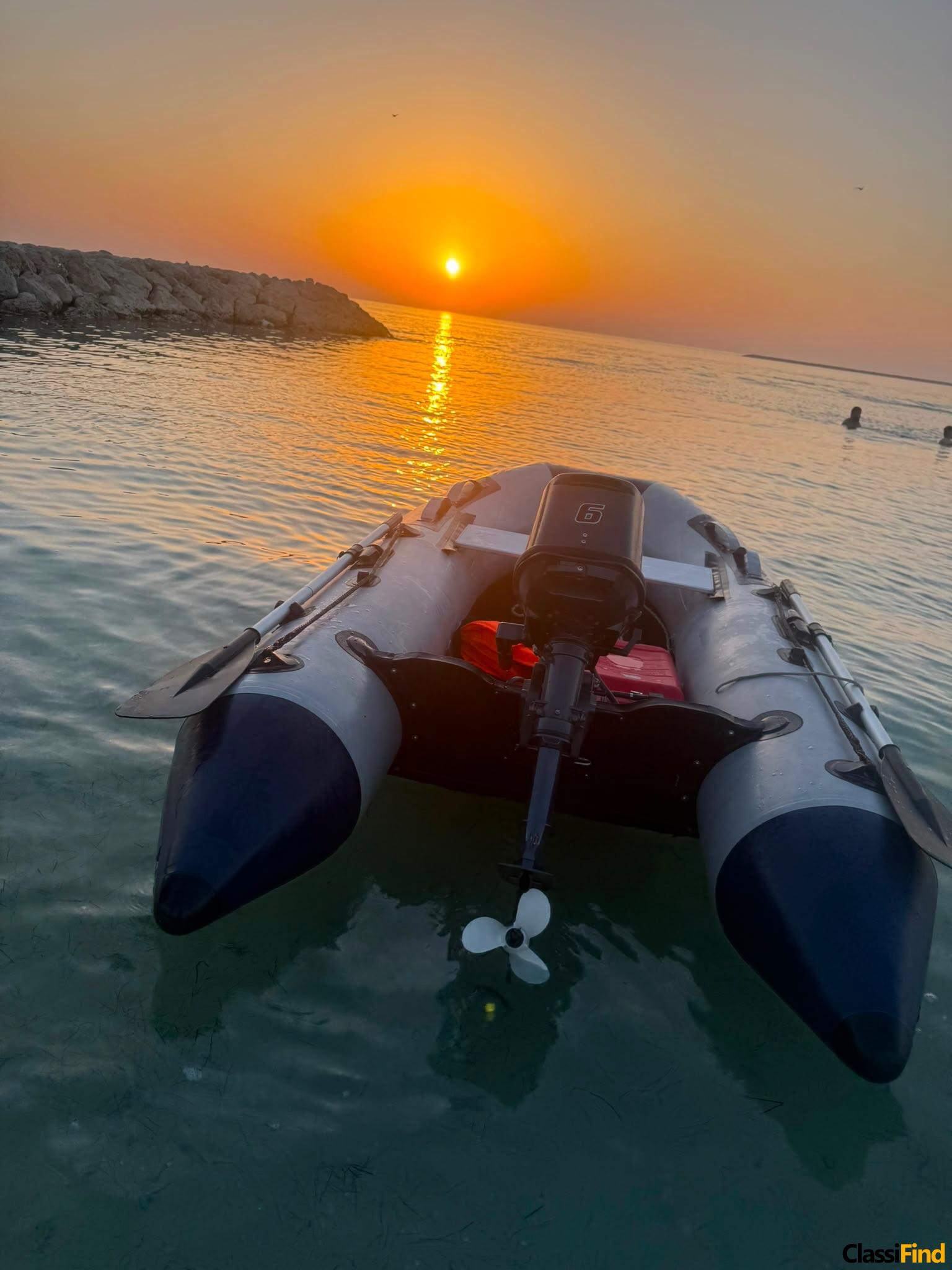 Seawalker Dinghy for Sale: Lightly Used, Equipped with 6HP Two-Stroke Engine, Excellent Condition