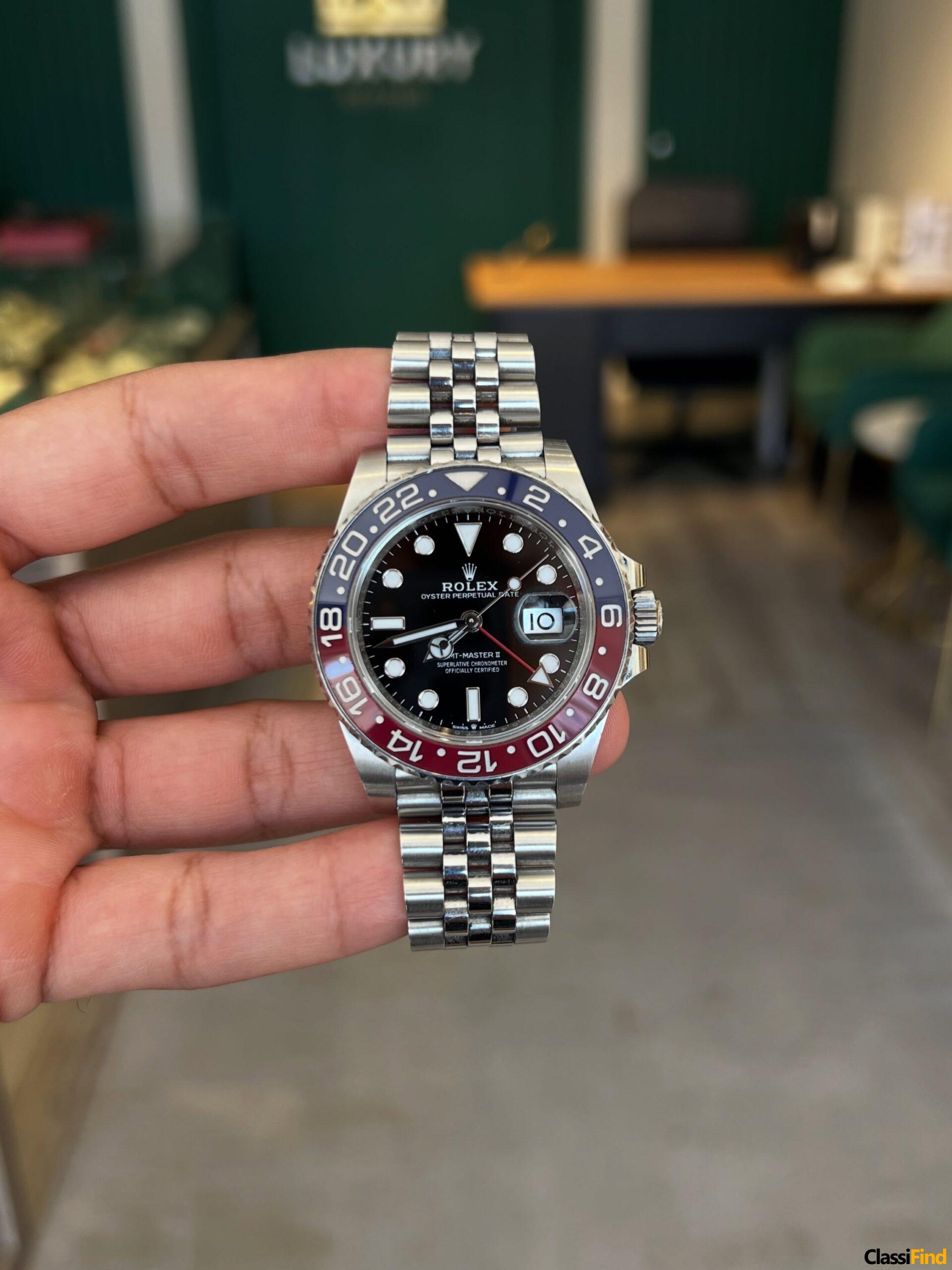 2021 Rolex Pepsi GMT 40mm Ref 126710BLRO Full Set