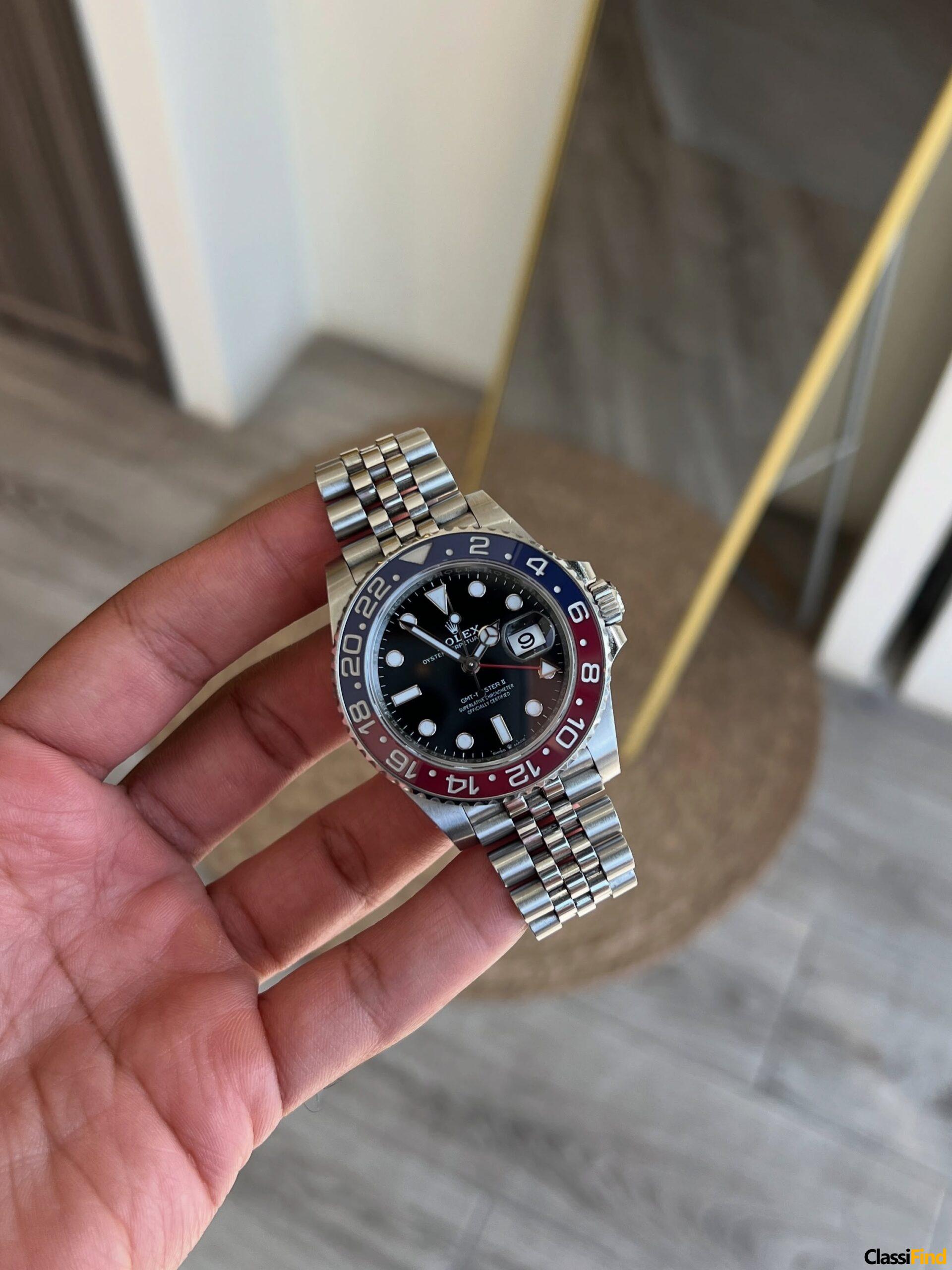2021 Rolex Pepsi GMT 40mm Ref 126710BLRO Full Set