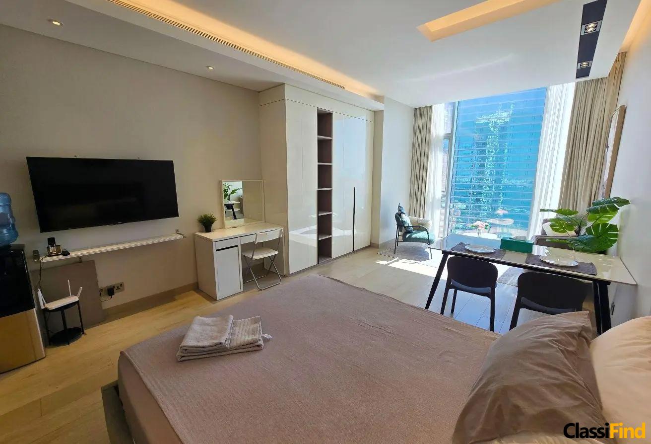 Luxury Sea View Apartment for Rent in Al Juffair – High Floor, All-Inclusive Amenities